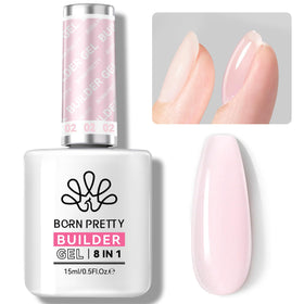 Born Pretty Builder Gel 15ml sheer pink front view