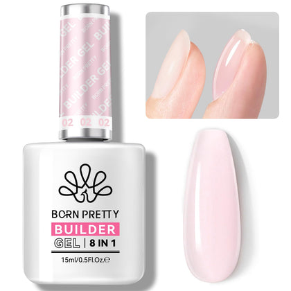 Born Pretty Builder Gel 15ml sheer pink front view