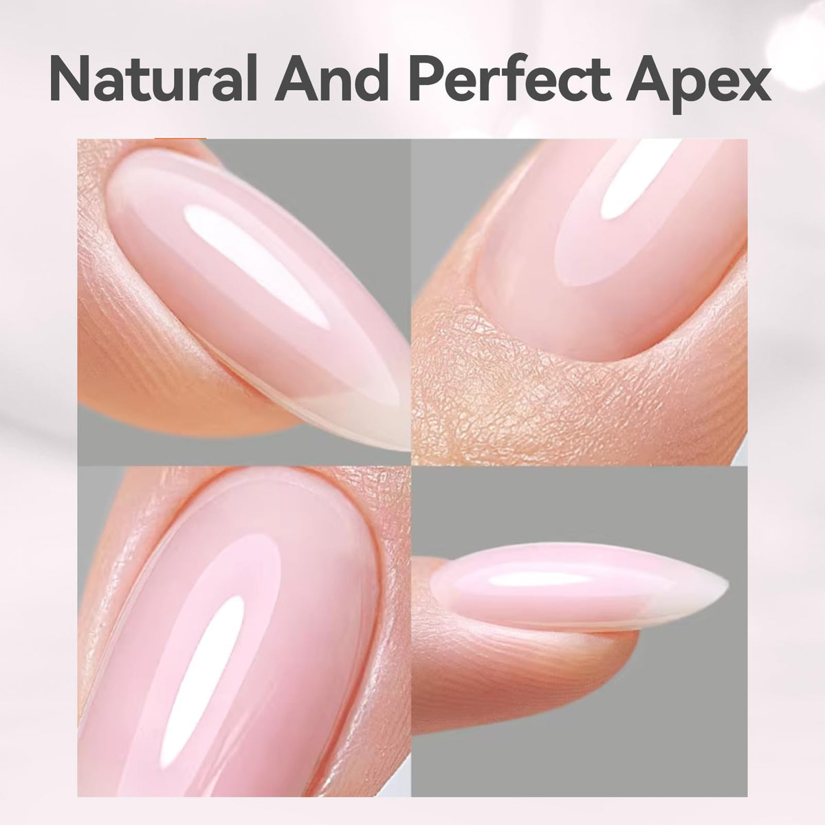 Born Pretty Builder Gel 15ml sheer pink with glitter accents