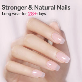Born Pretty Builder Gel 15ml sheer pink with nail tools