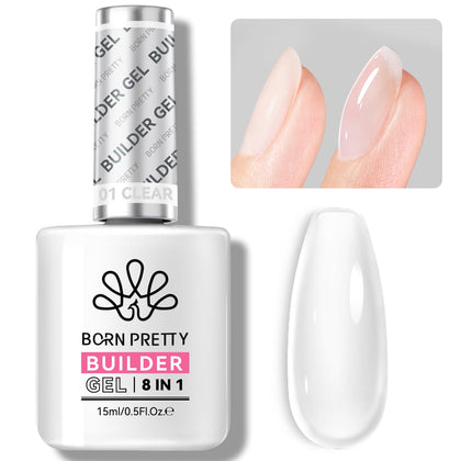 Born Pretty Builder Gel for Nails 8-in-1 clear gel front view