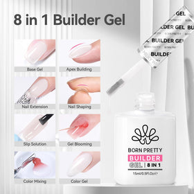 Born Pretty Builder Nail Gel bottle with milky white gel