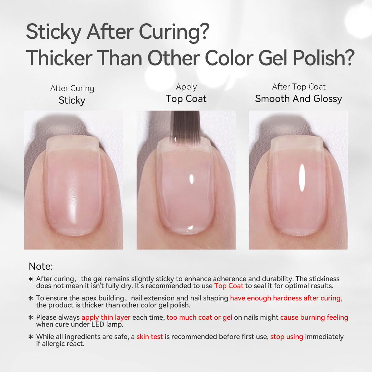 Born Pretty Builder Nail Gel packaging and instructions
