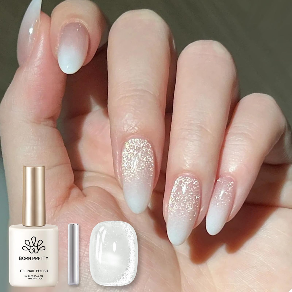 Born Pretty Cat Magnetic Eye Gel Nail Polish 15ml bottle front view