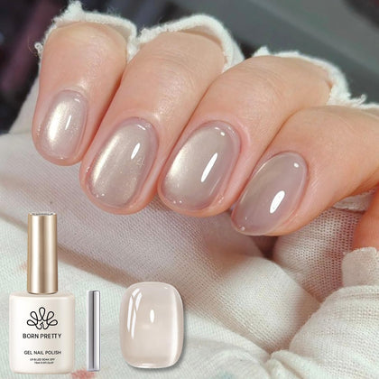 Born Pretty Cat Magnetic Eye Gel Nail Polish 15ml Pink Moonlight front view