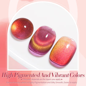 Born Pretty Cat Magnetic Eye Gel Nail Polish 15ml Rainbow Aurora bottle with cap