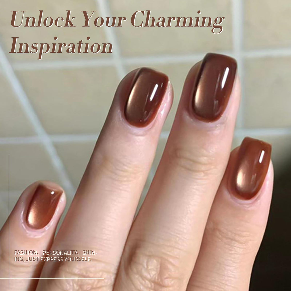 Born Pretty Cat Magnetic Eye Gel Nail Polish application process