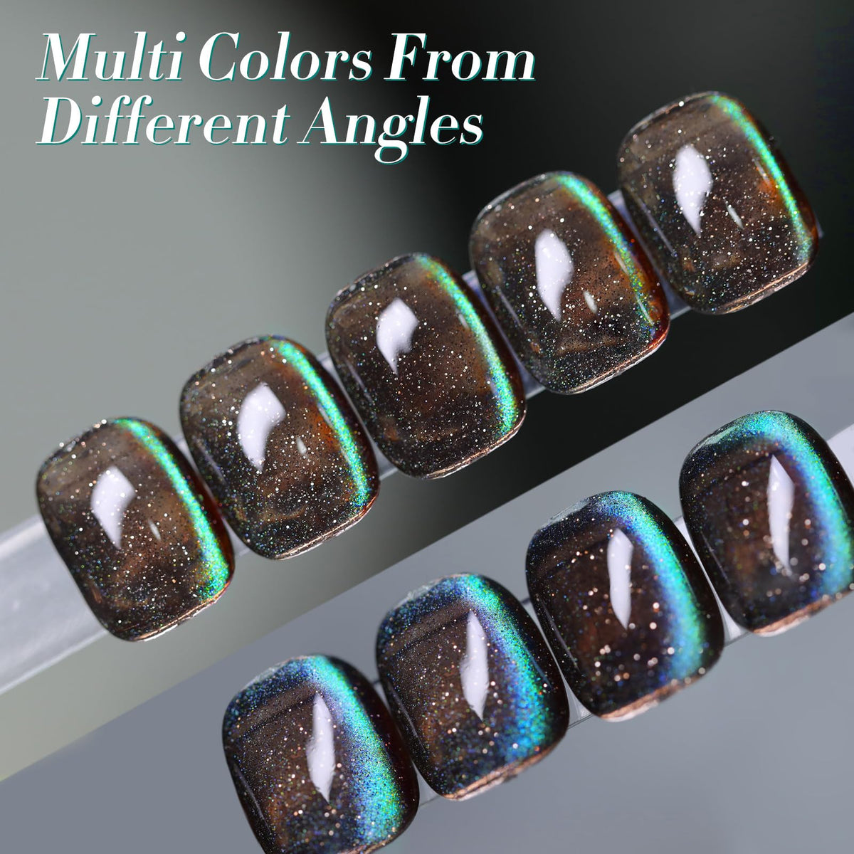 Born Pretty Cat Magnetic Eye Gel Nail Polish application process