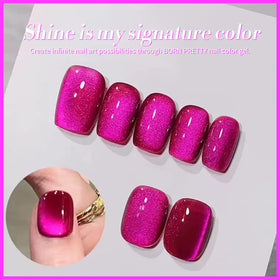 Born Pretty Cat Magnetic Eye Gel Nail Polish Dragon Fruit bottle with cap