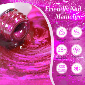 Born Pretty Cat Magnetic Eye Gel Nail Polish Dragon Fruit close-up of bottle