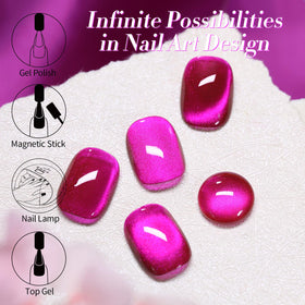 Born Pretty Cat Magnetic Eye Gel Nail Polish Dragon Fruit packaging