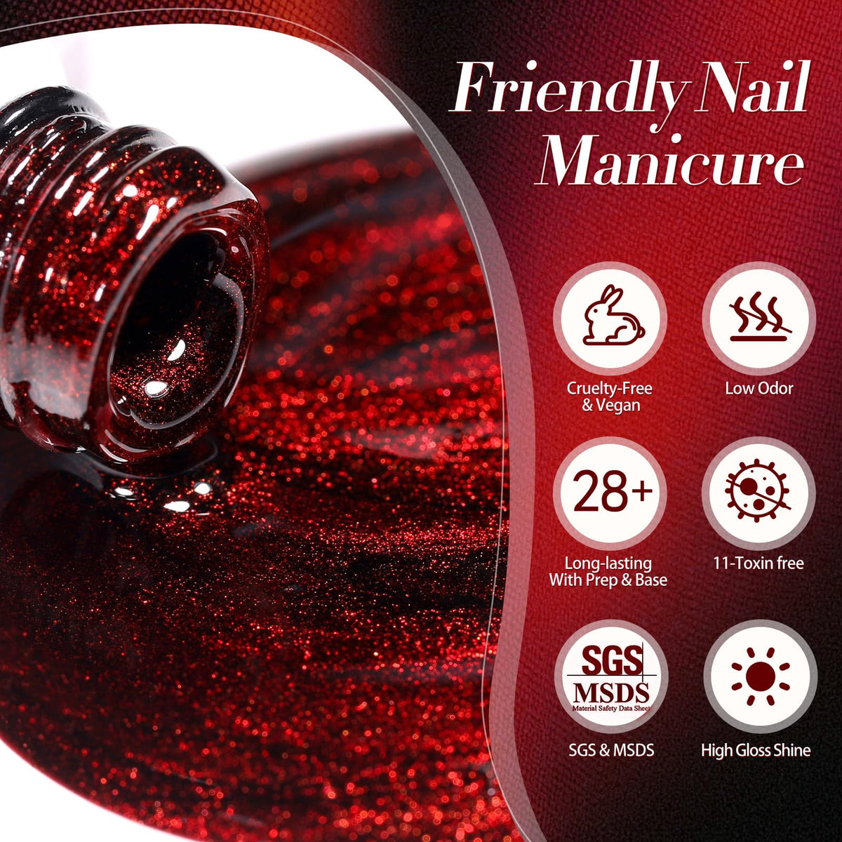 Born Pretty Cat Magnetic Eye Gel Nail Polish on a nail art table