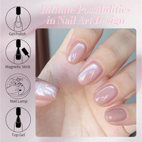 Born Pretty Cat Magnetic Eye Gel Nail Polish on a vanity table