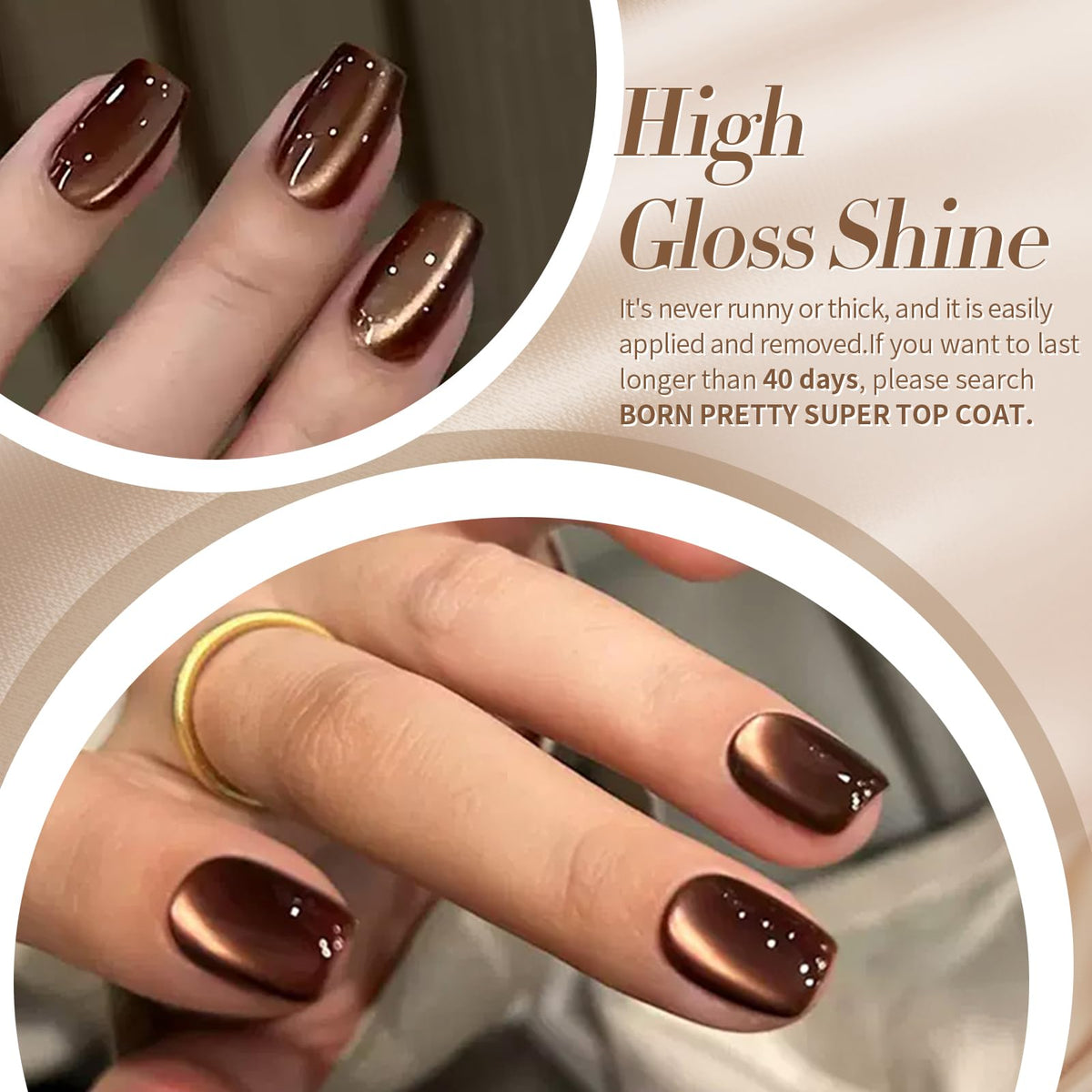 Born Pretty Cat Magnetic Eye Gel Nail Polish set with UV lamp