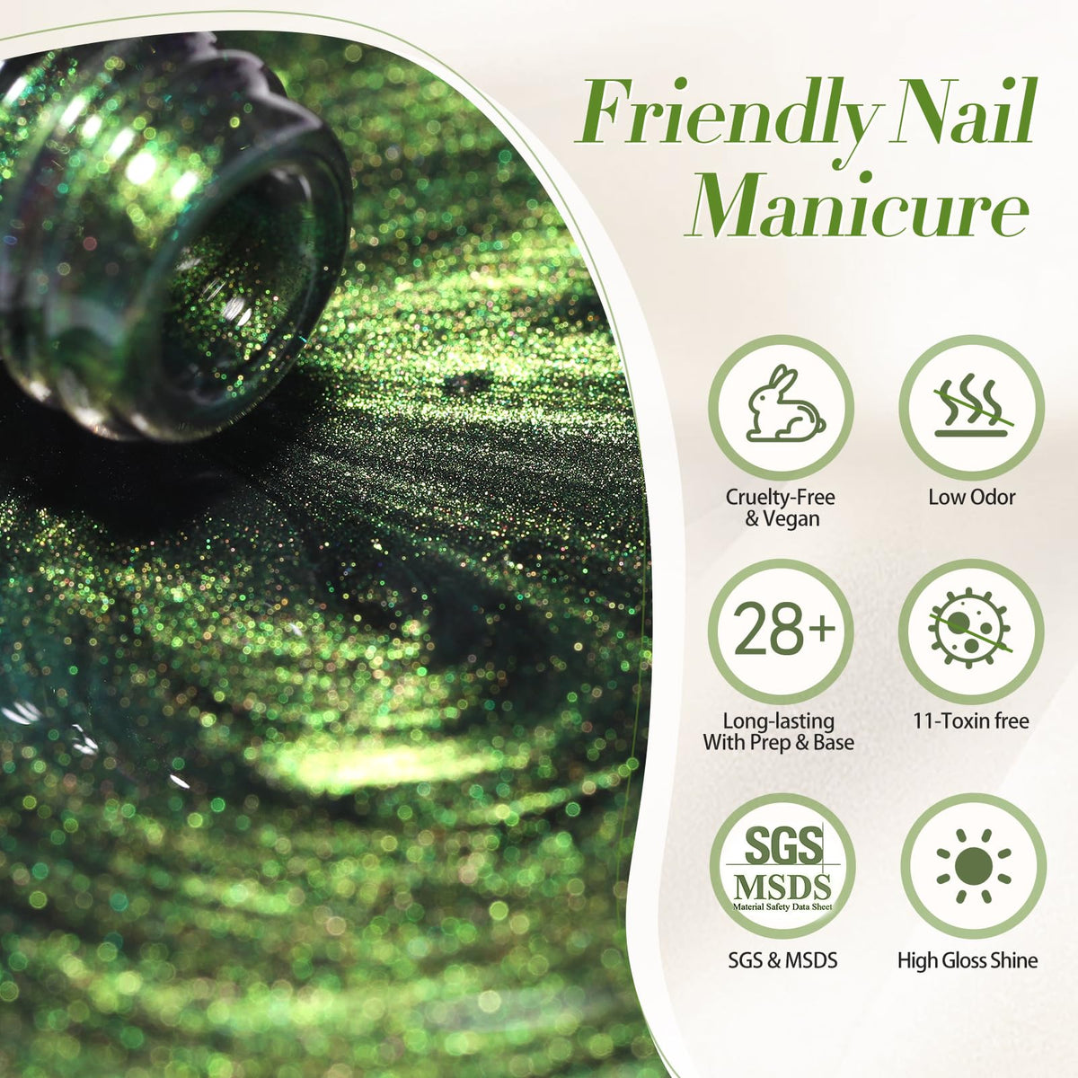 Born Pretty Cat Magnetic Gel Nail Polish 15ml in a beauty setup