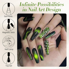 Born Pretty Cat Magnetic Gel Nail Polish 15ml on a nail art display