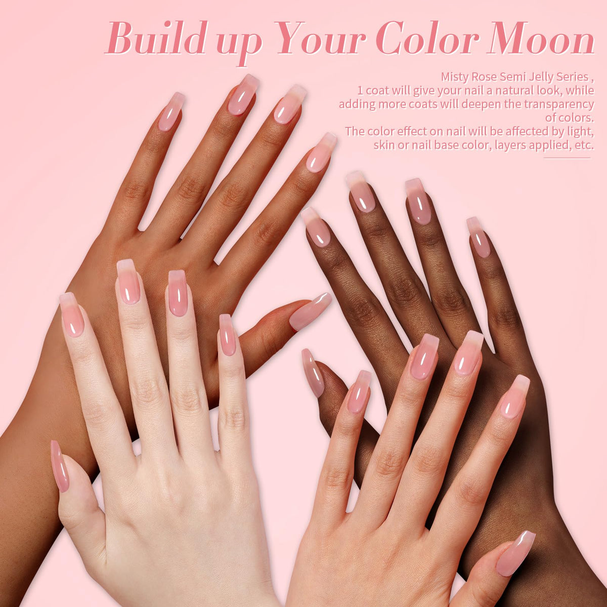 Born Pretty gel polish bottles arranged on a marble surface