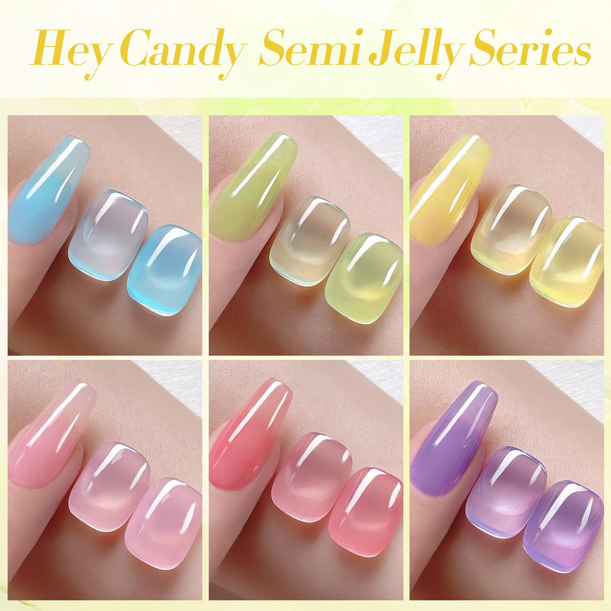 Born Pretty gel polish in various pastel colours