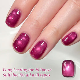 Born Pretty Hot Pink Cat Magnetic Gel Nail Polish bottle side view
