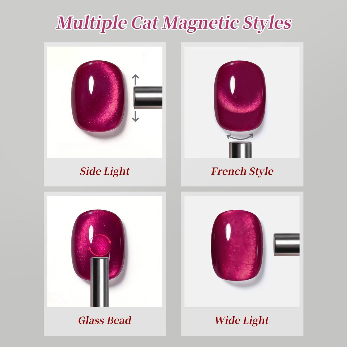 Born Pretty Hot Pink Cat Magnetic Gel Nail Polish packaging