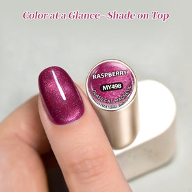 Born Pretty Hot Pink Cat Magnetic Gel Nail Polish with UV lamp