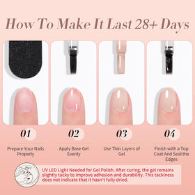 Born Pretty Jelly Nude Gel Nail Polish light nude pink bottle