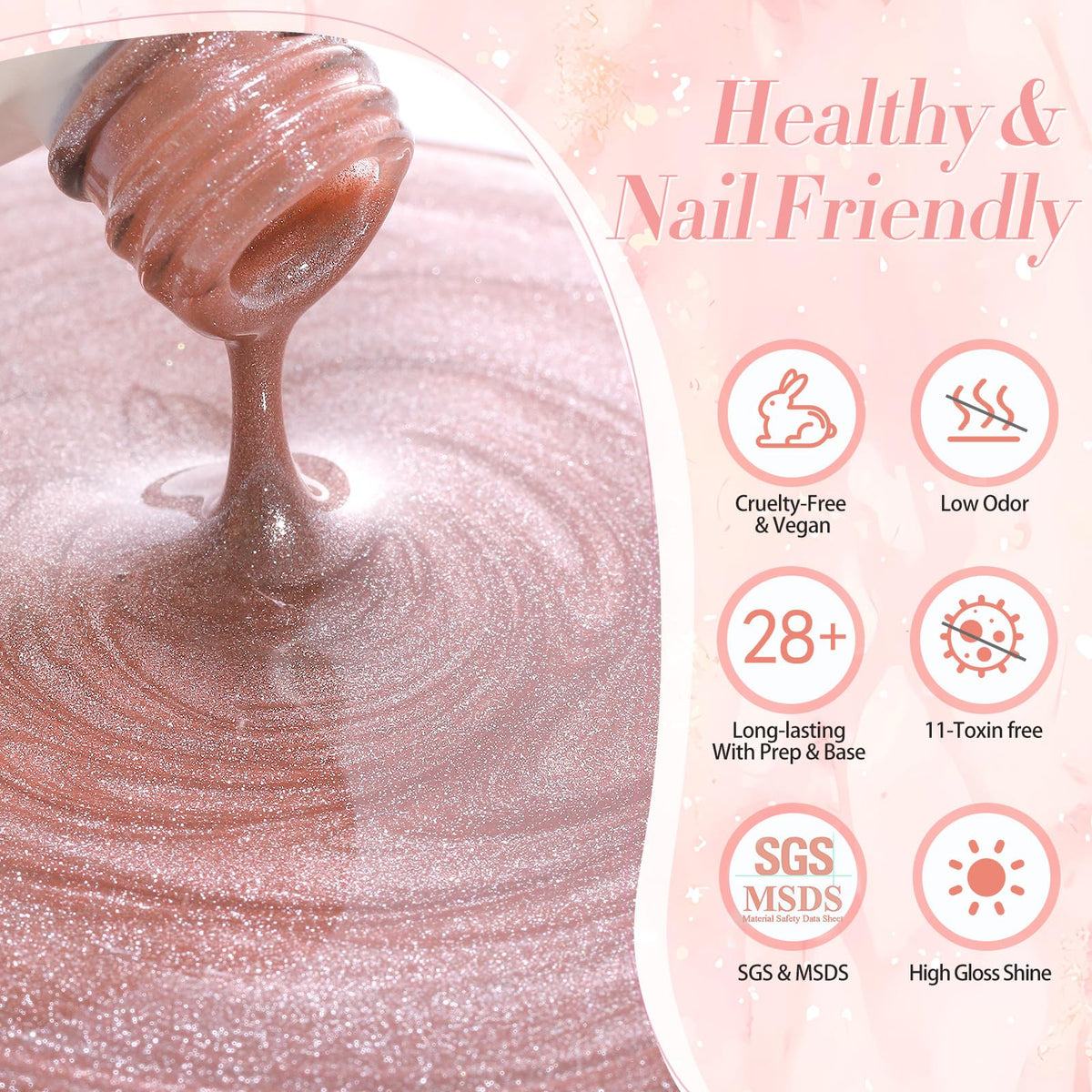 Born Pretty Magnetic Gel Nail Polish Pink Cat packaging