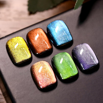 Born Pretty Magnetic Gel Nail Polish Set 6PCS front view