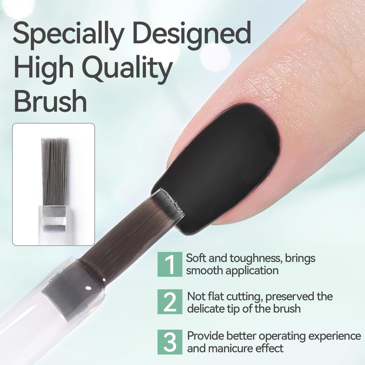 Born Pretty Matte Gel Top Coat in nail art setup