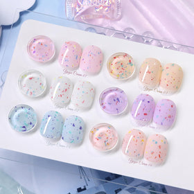 Born Pretty Milky Jelly Gel Nail Polish Set with six bottles