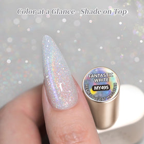 Born Pretty Milky White Cat Magnetic Eye Gel Nail Polish close-up of texture