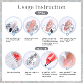 Born Pretty Milky White Cat Magnetic Eye Gel Nail Polish packaging