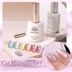 Born Pretty Moonlight White gel polish with nail art tools