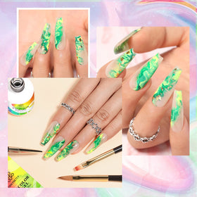 Born Pretty Nail Blooming Gel 15ml curing under LED lamp