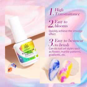 Born Pretty Nail Blooming Gel with nail art tools