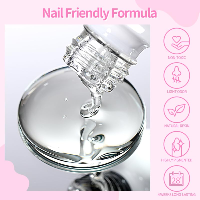 Born Pretty Nail Glue Gel with rhinestones