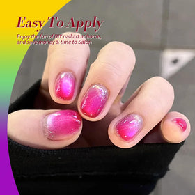 Born Pretty Neon Gel Nail Polish in green shade on nails