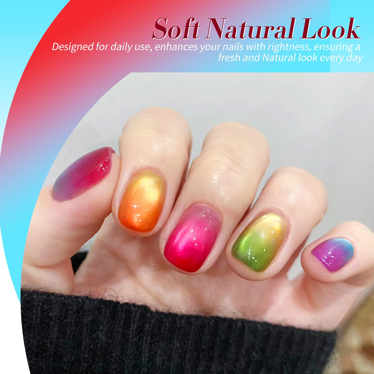Born Pretty Neon Gel Nail Polish in yellow with magnetic eye gel