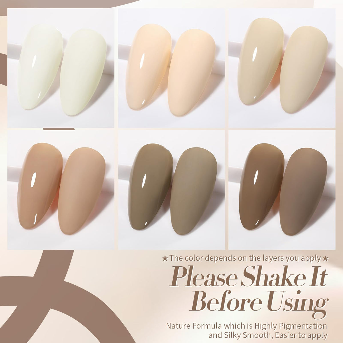 Born Pretty Nude Gel Nail Polish packaging and label