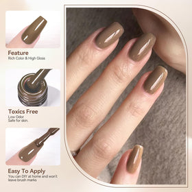 Born Pretty Nude Gel Nail Polish swatch on skin