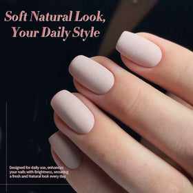Born Pretty Nude Pink Gel Nail Polish with manicure tools