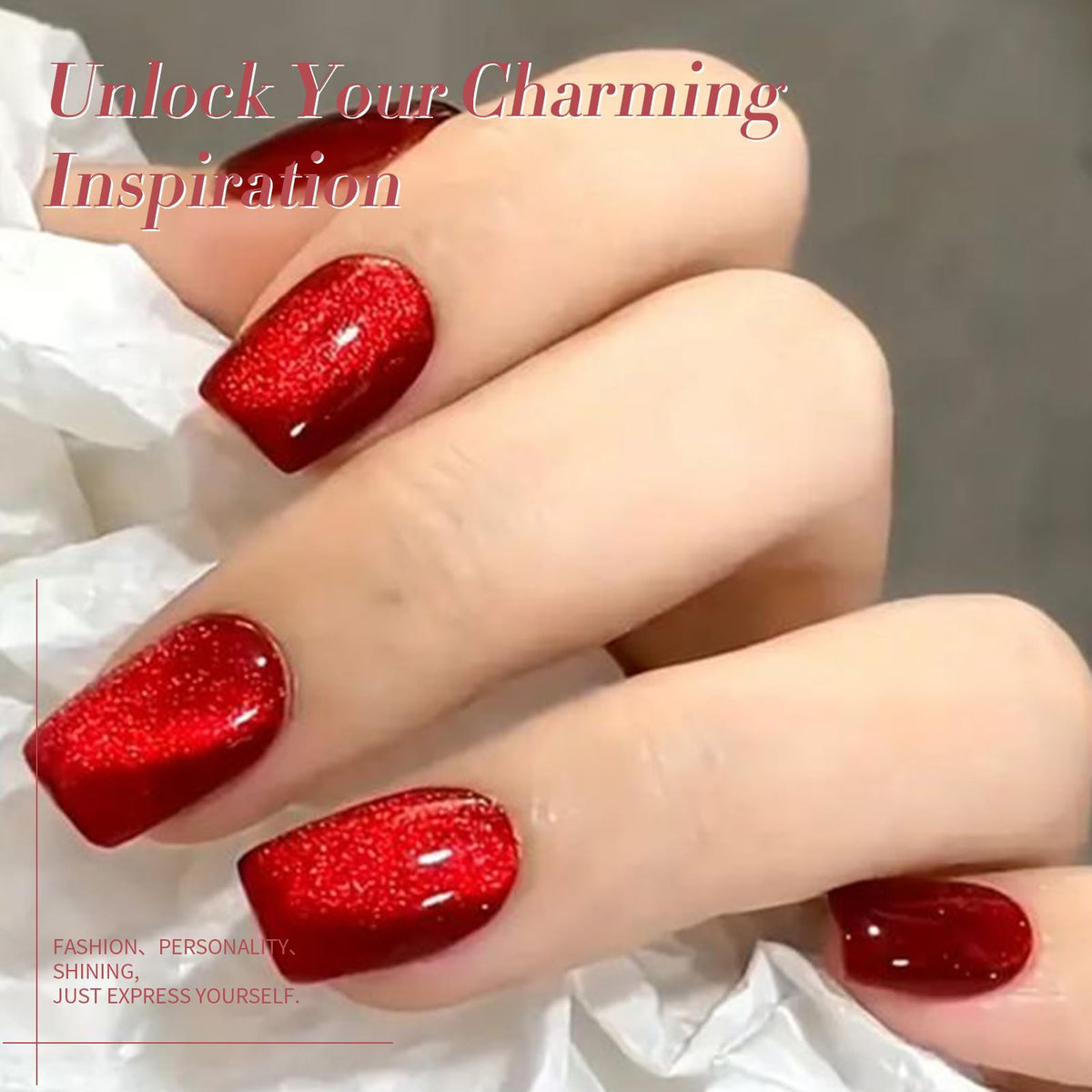 Born Pretty Red Cat Magnetic Eye Gel Nail Polish packaging