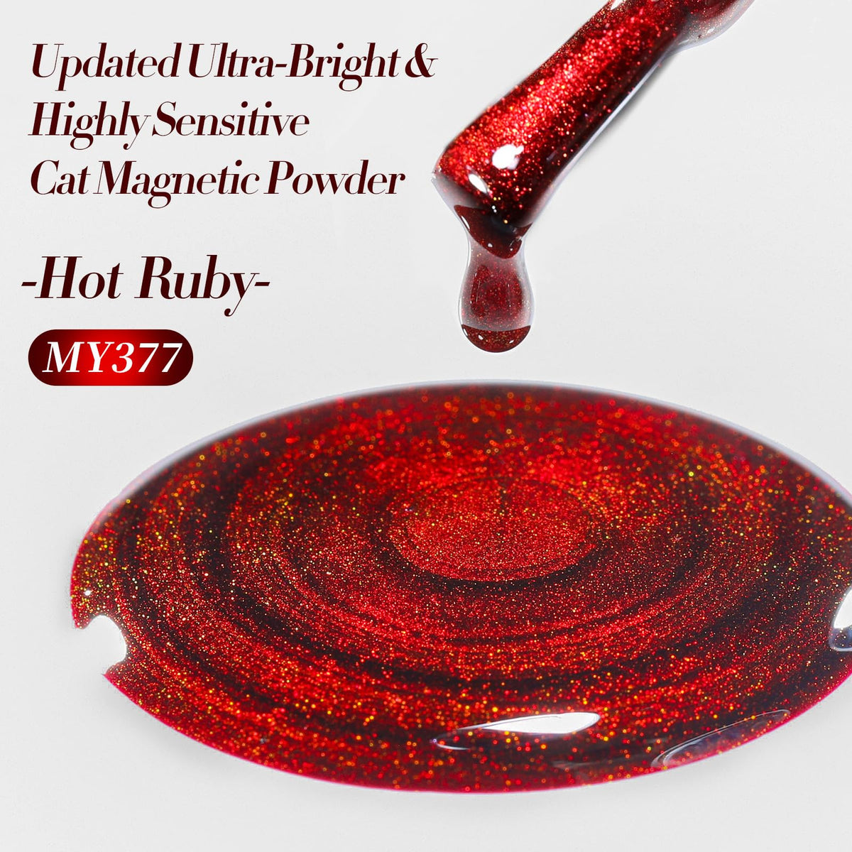 Born Pretty Red Cat Magnetic Eye Gel Nail Polish packaging