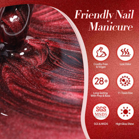 Born Pretty Red Cat Magnetic Gel Nail Polish packaging
