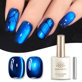 Born Pretty Royal Blue Cat Magnetic Eye Gel Nail Polish packaging
