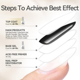 Born Pretty Super Top Gel Polish 15ml application on nails