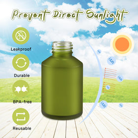 BOSMIOW glass pump bottle with cream inside