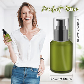 BOSMIOW glass pump bottle with funnel and pipette