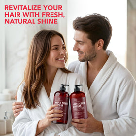 Botanic Hearth Apple Cider Vinegar Conditioner application on hair