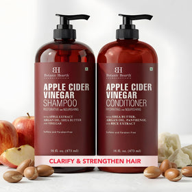 Botanic Hearth Apple Cider Vinegar Shampoo and Conditioner Set front view